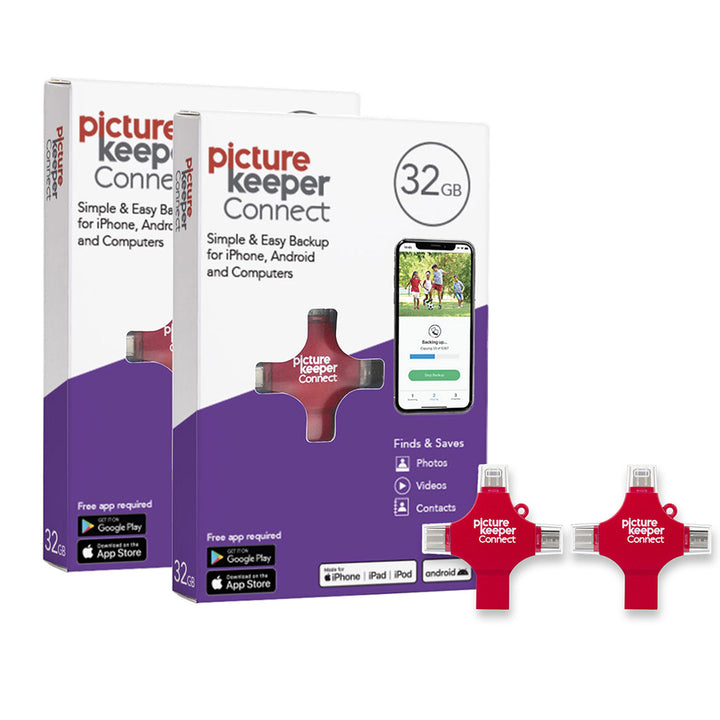 Picture Keeper Connect 4-in-1 32GB 2-Pack - Berry