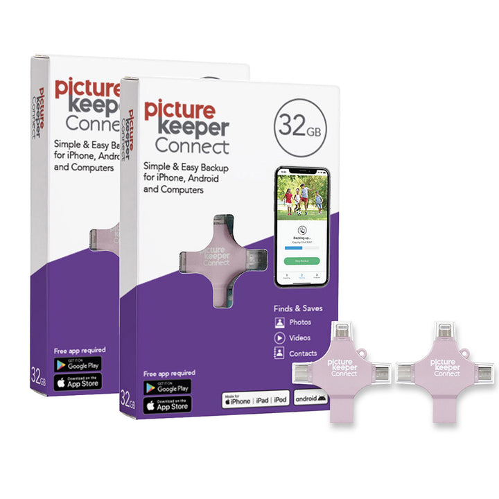 Picture Keeper Connect 4-in-1 32GB 2-Pack - Pink